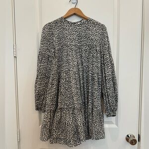 Secular Leopard Print Dress/Tunic Top